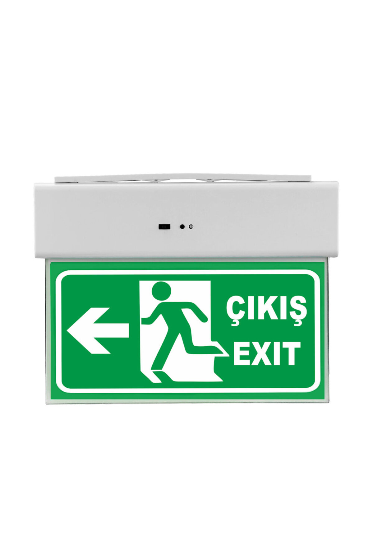 usin Sol Yön Exit +Çıkış Yazılı Şarjlı + Elektrikli Acil Çıkış Yön