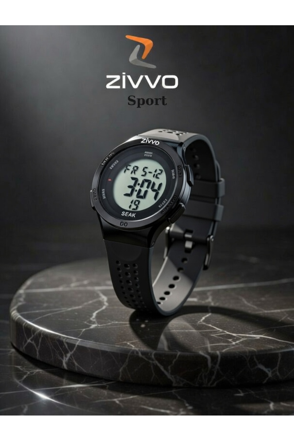 Zivvo Su Geçirmez Kronometreli ışıklı Dijital Koşu Saati Sporcu Günlük Kullanım unisex görsel 4