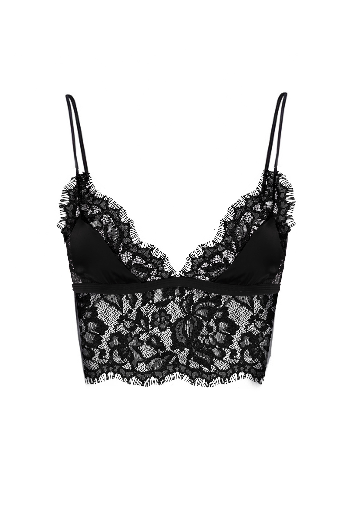 Simi Underwear  Fashion Nuova Siyah Dantelli Bralet Büstiyer Sütyen - Görsel 2