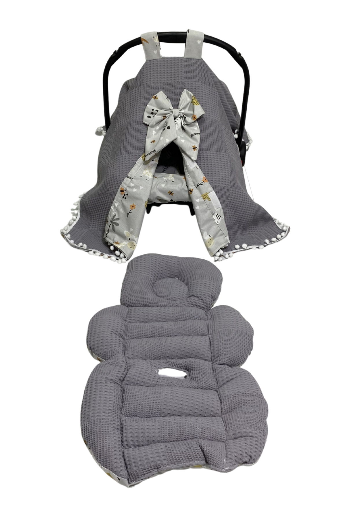 Happy Baby Dikiş Atölyesi 13’lü Babynest Anne Yanı Puset Örtüsü Alt Açma Emzirme Yastığı Ana Kucağı Bebek Arabası Minderi fotoğrafı 4 (önizleme)