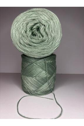 Ana&Kuzusu İplik Mint yeşili italyan merserize viskon, yeşil sim (5 kat sarım...
