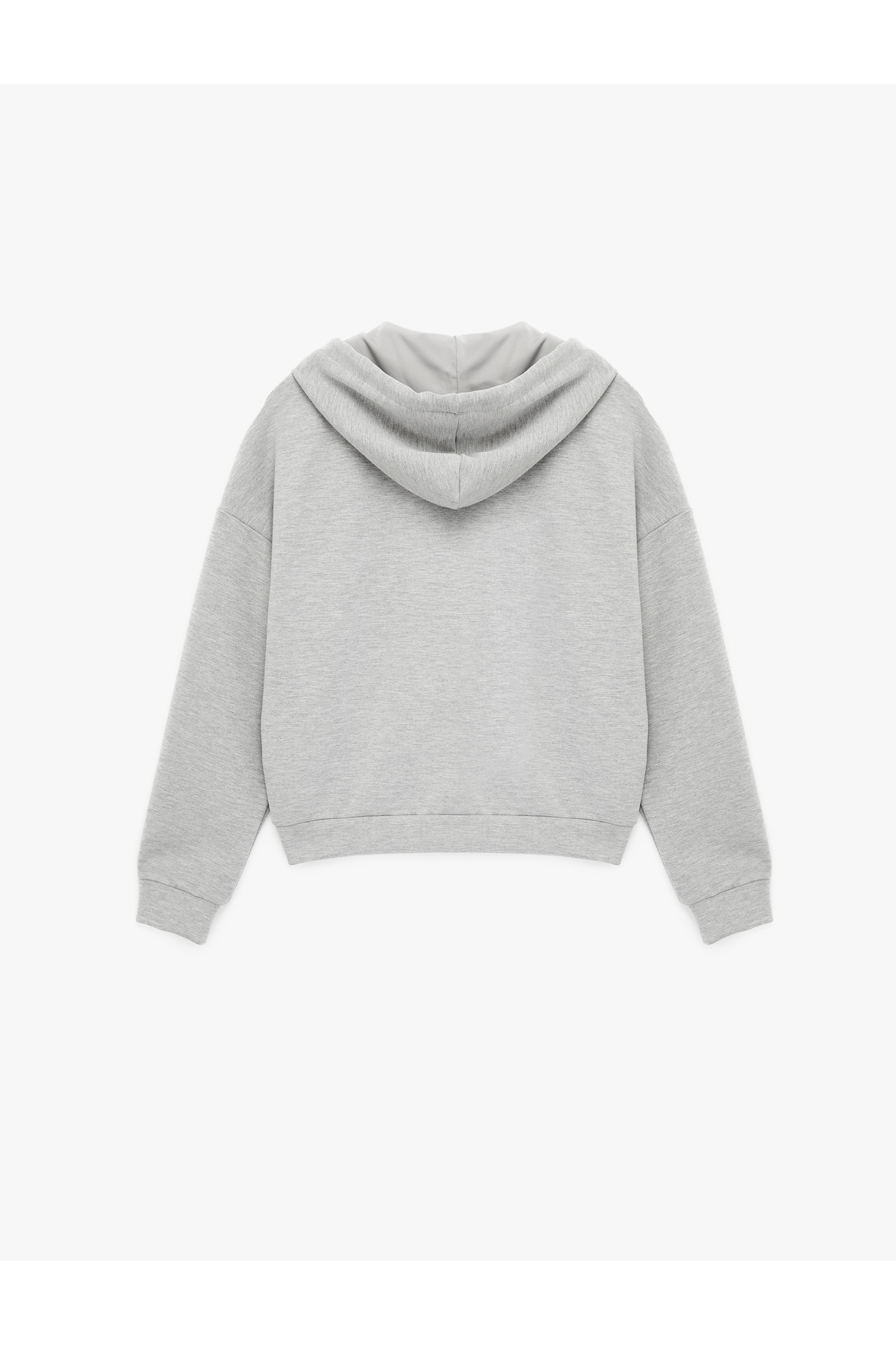 Koton  Modal Uzun Kollu Cepli Tam Fermuarlı Kapüşonlu Sweatshirt - Görsel 4