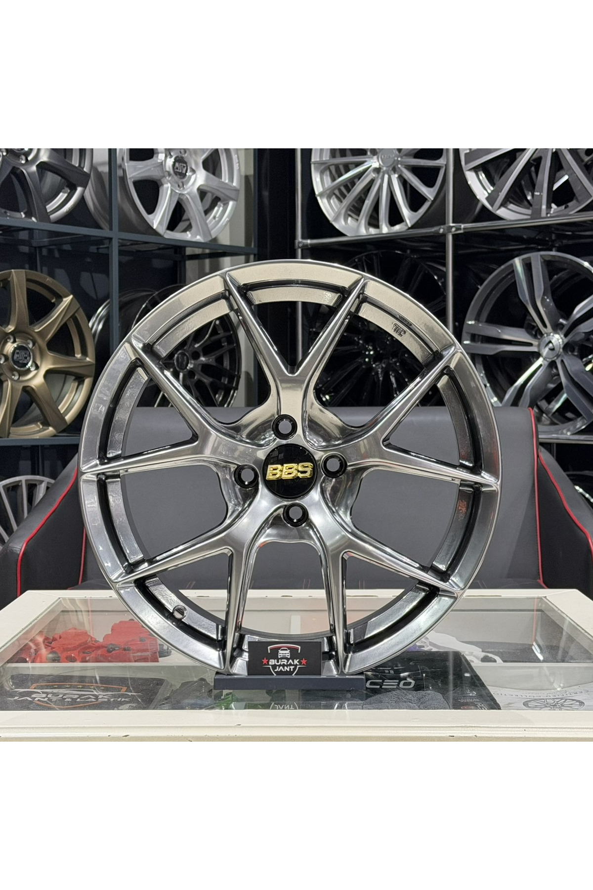 BBS 17 İNÇ 4X108 FORD UYUMLU FI-R HAVA KANALLI FORGED HYPER BLACK