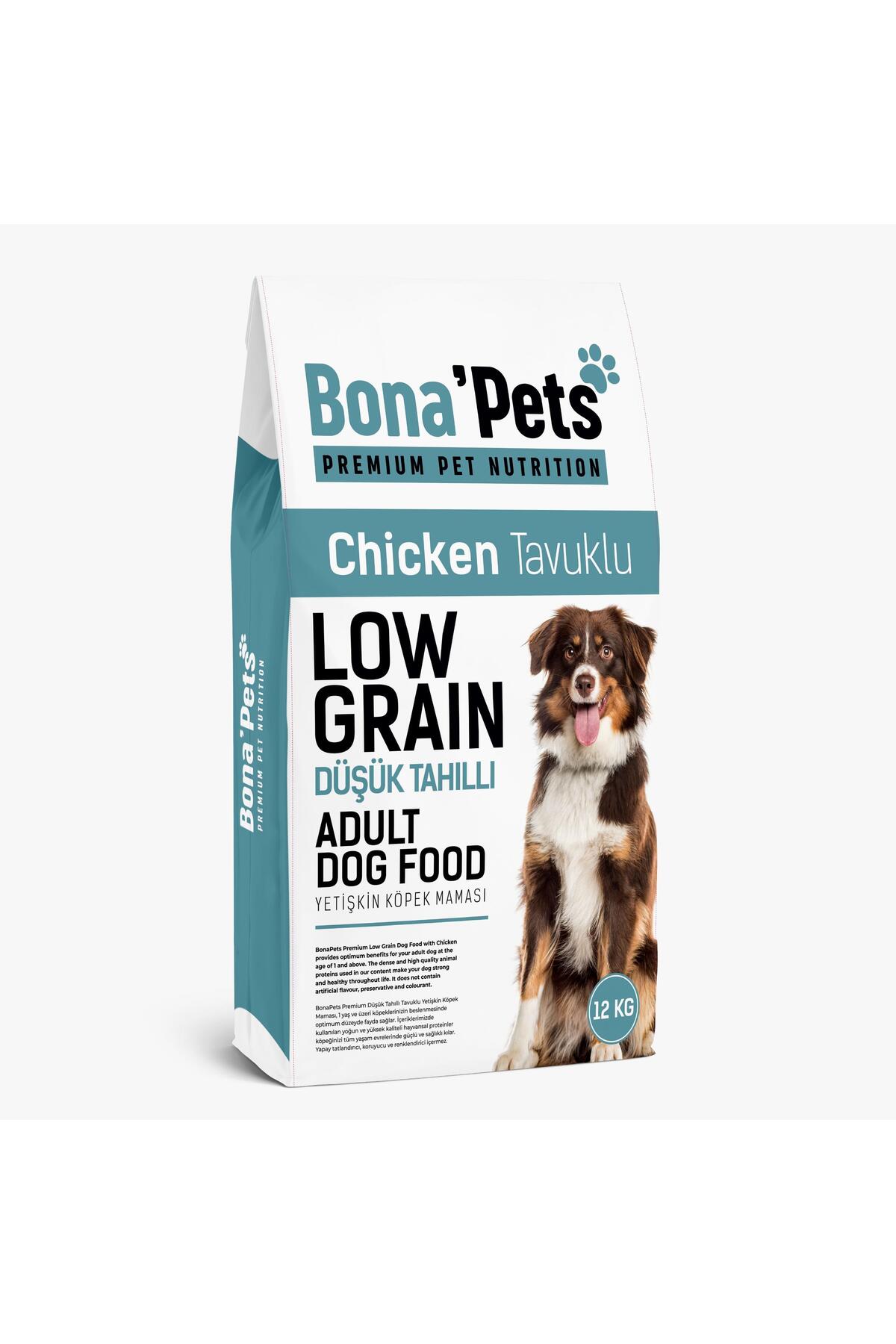 bona pets Bona’Pets Premium Düşük Tahıllı Tavuklu Yetişkin Köpek Maması 12 Kg - Fiyatı, Yorumları