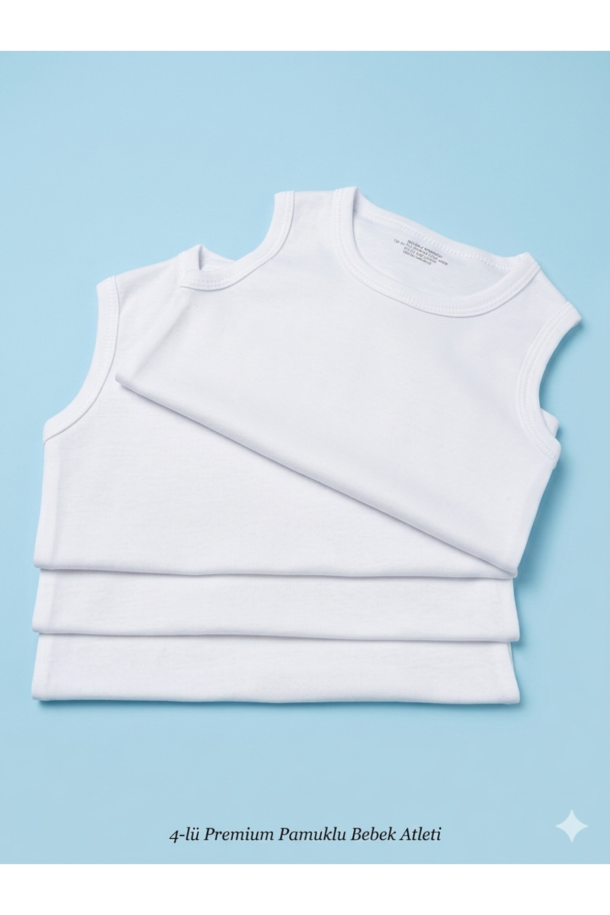 Baby Nife %100 pamuklu4'lü çıtçıtlı bebek body/organik pamuklu zıbın/çıtçıtlı bebek atlet fotoğrafı 5 (önizleme)