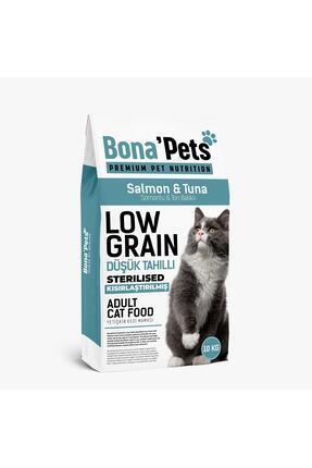 bona pets Bona’Pets Premium Düşük Tahıllı Somonlu ve Ton Balıklı Yetişkin Ked...