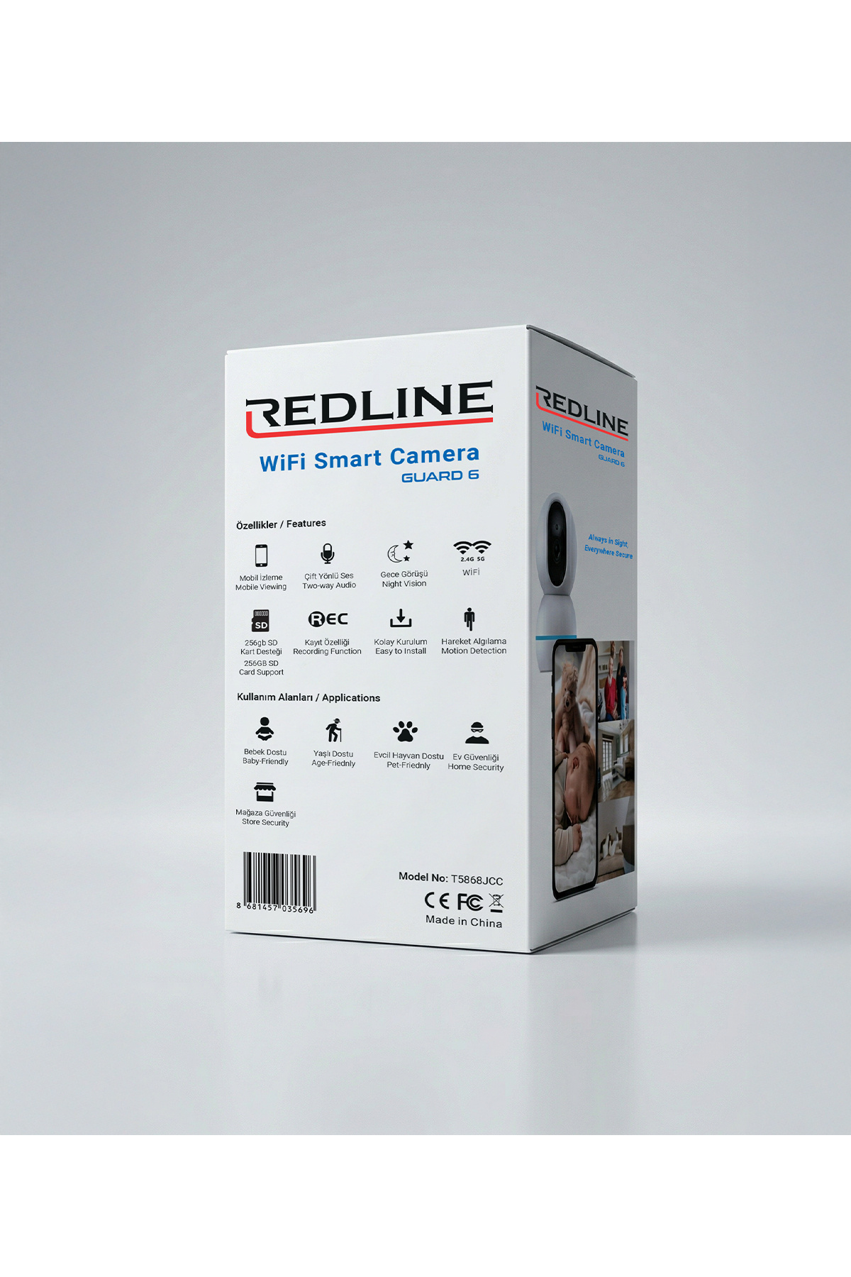 Redline Guard 6 Akıllı Bebek Kamerası fotoğrafı 5 (önizleme)