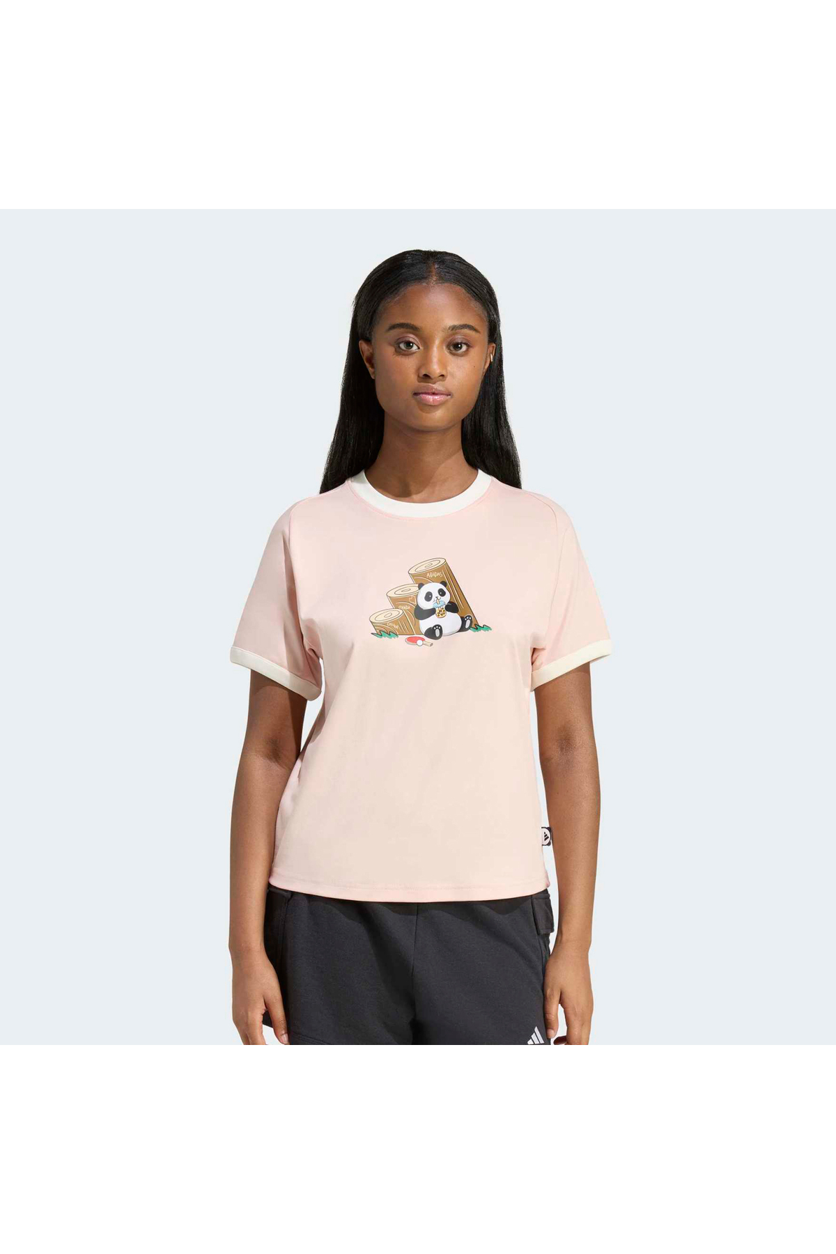 a*p様 main story／EXCLUSIVE tee adidas Panda Chill Graphic Kadın Pembe Tişört (KB7213) - Fiyatı