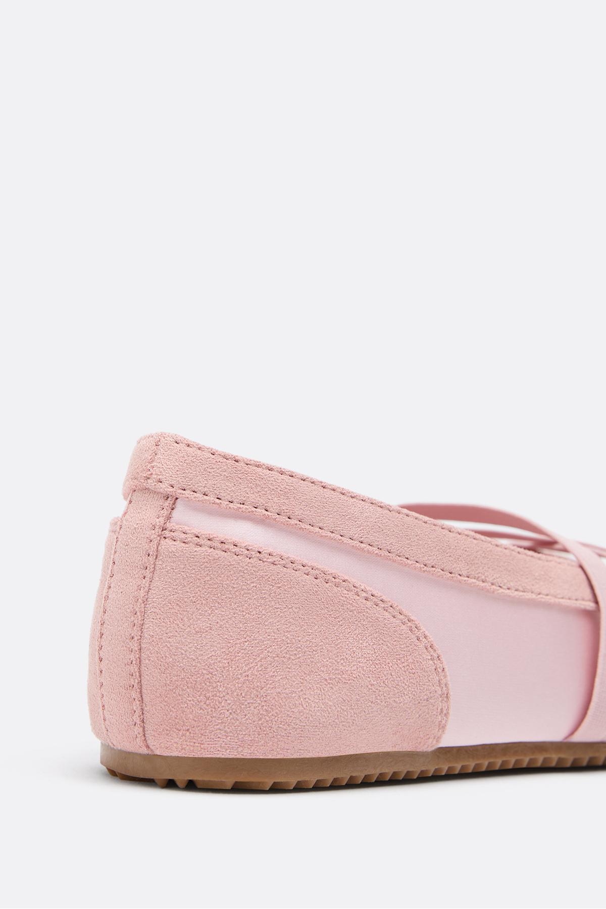 Stradivarius  Çapraz bantlı sneakerina - Görsel 3