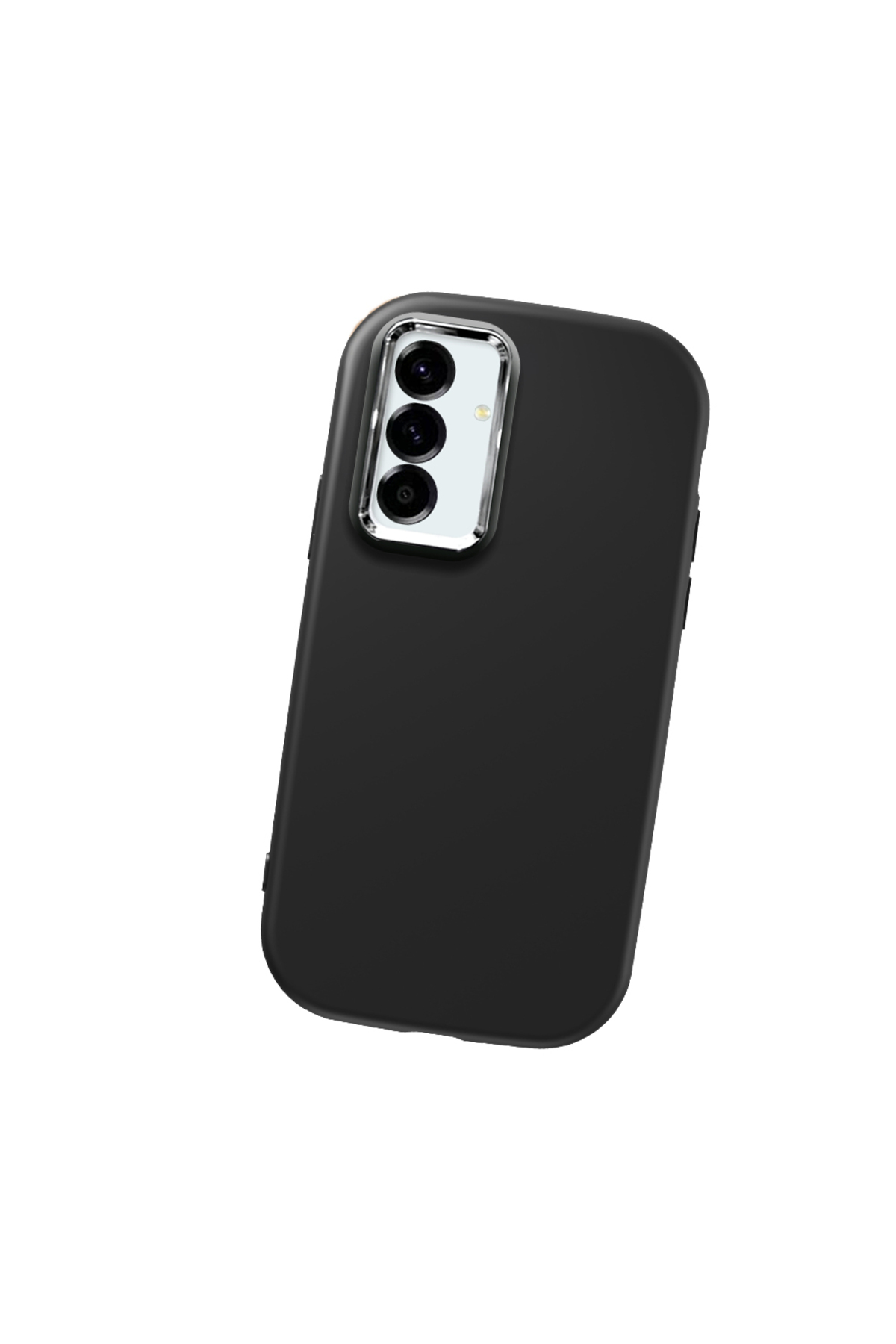 Samsung Galaxy A56 Compatible Black Soft Silicone Phone Case with Camera Protection
