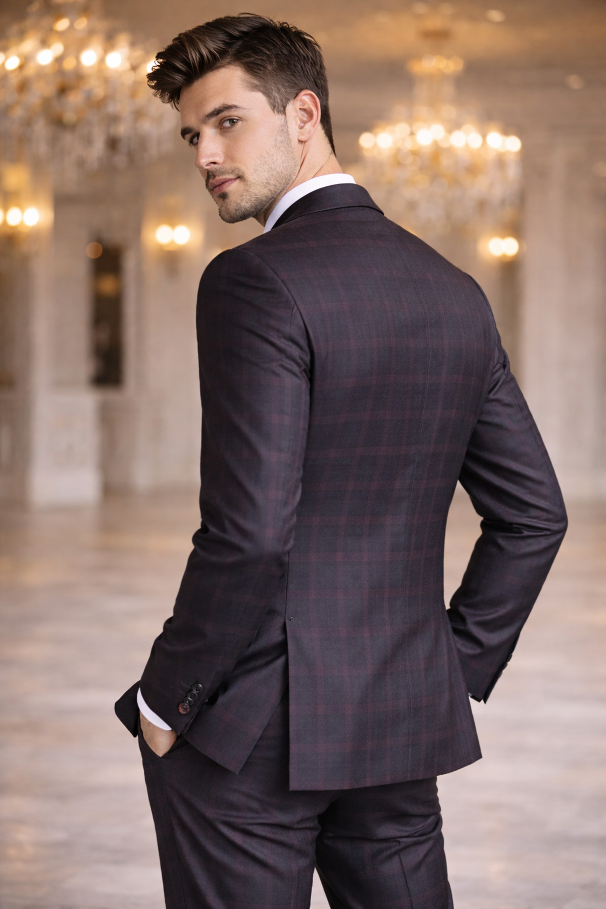 FABIO CASSEL  Klasik Kesim Erkek Takım Elbise Premium Şıklık - Görsel 3