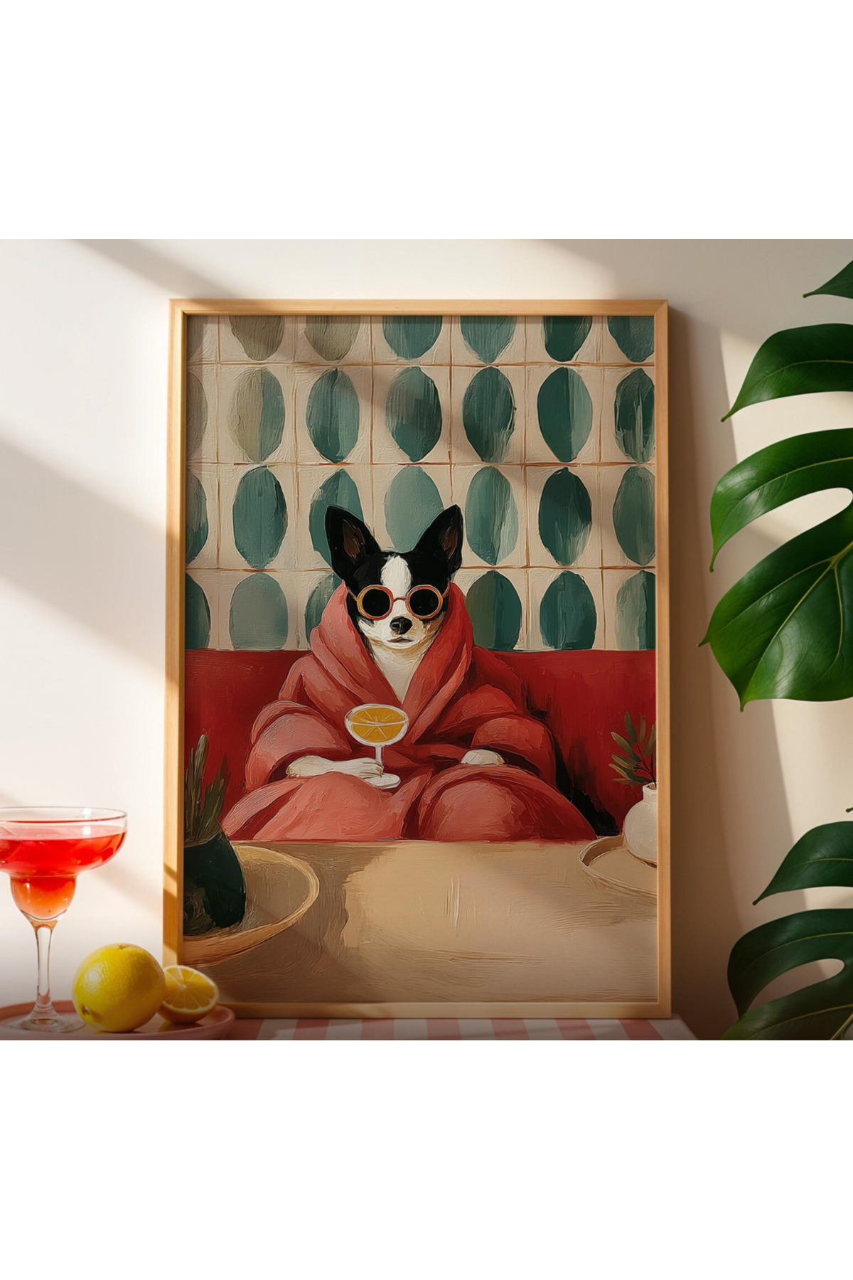 One Piece Living Room Office Decor Table French Bulldog with Pleasure Vrynt