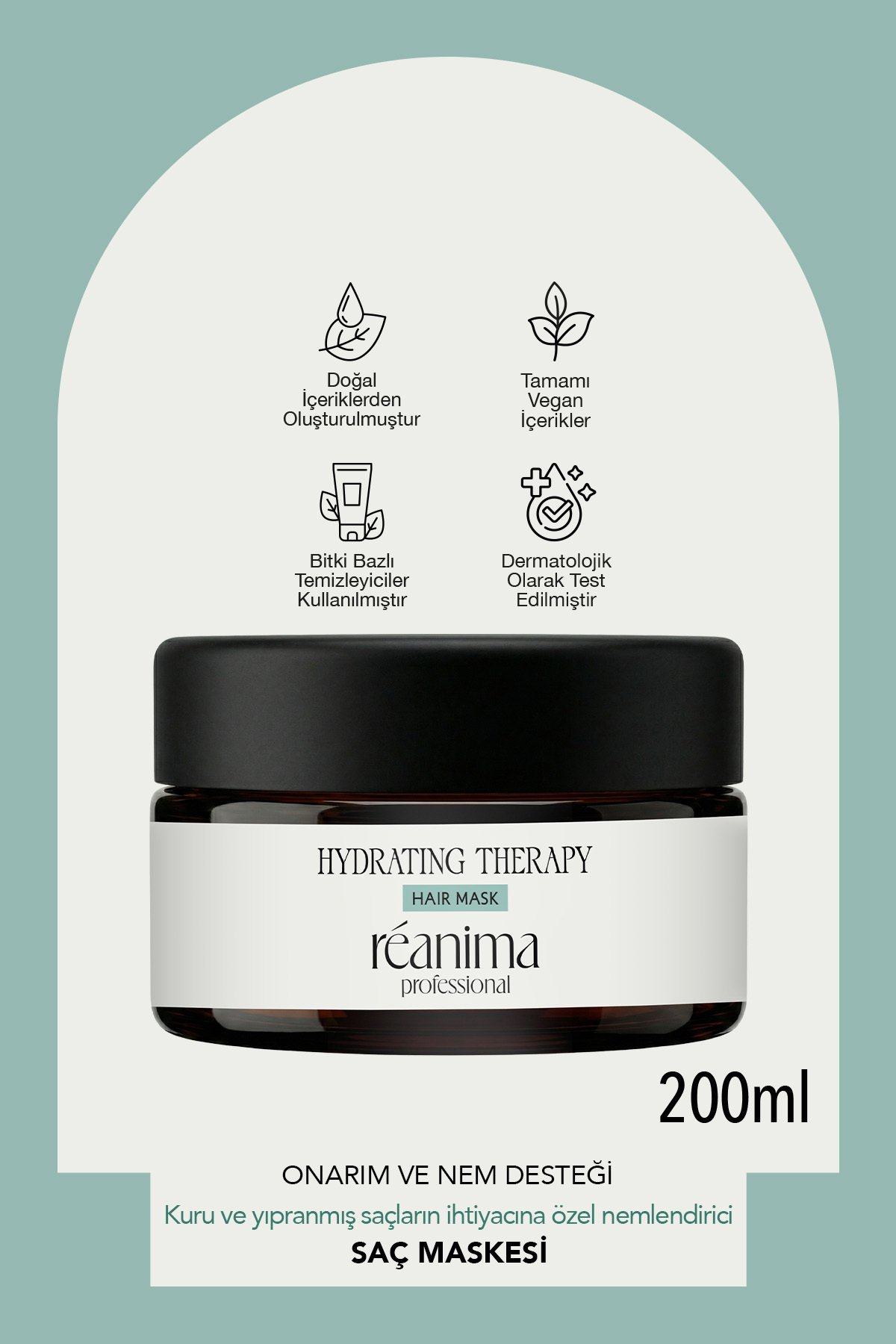 Hydrating Therapy Onarıcı Şampuan Saç Kremi Nemlendirici Maske Durulanmayan Saç Sütü Dörtlü Set — HYD-THR-SET — تصویر 6 از 6