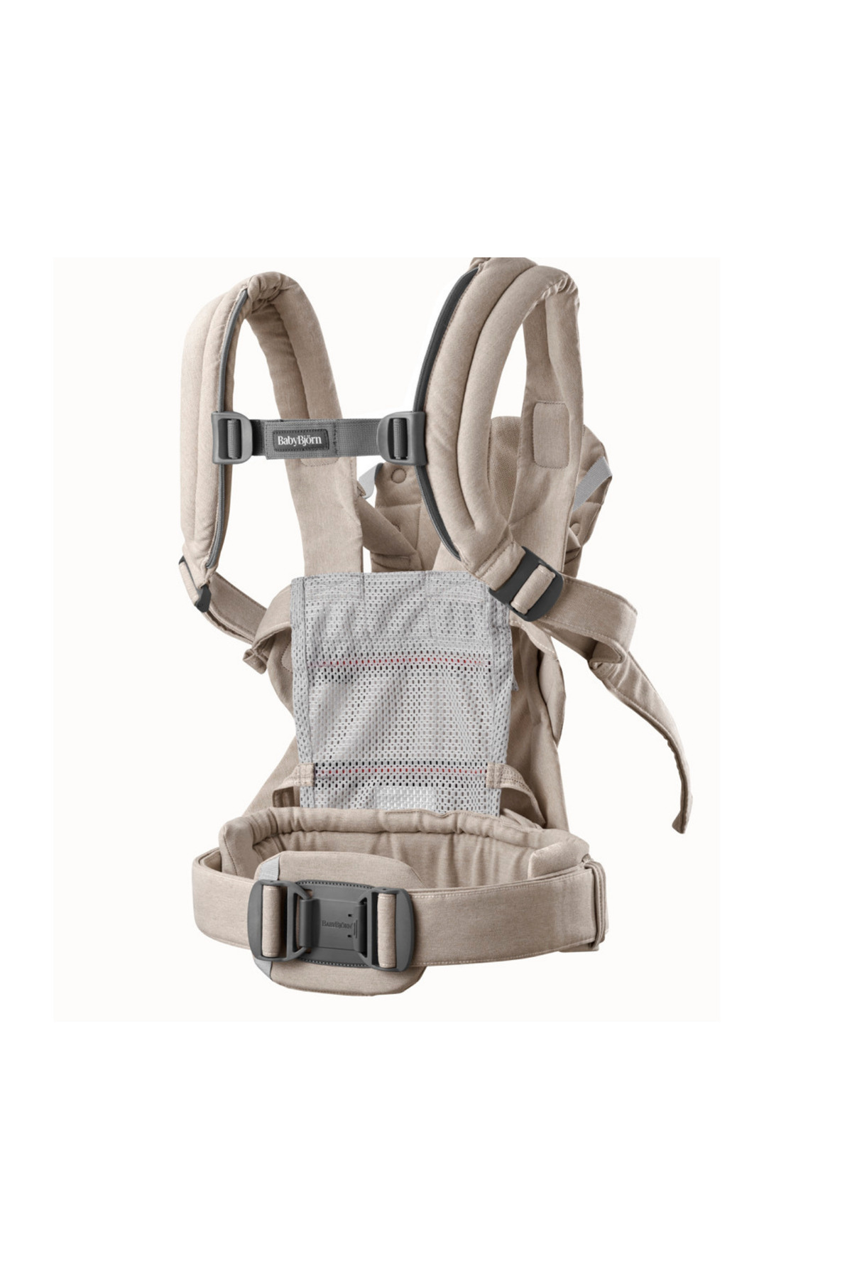 BabyBjörn Kanguru Harmony Woven Melange Light Beige fotoğrafı 4 (önizleme)