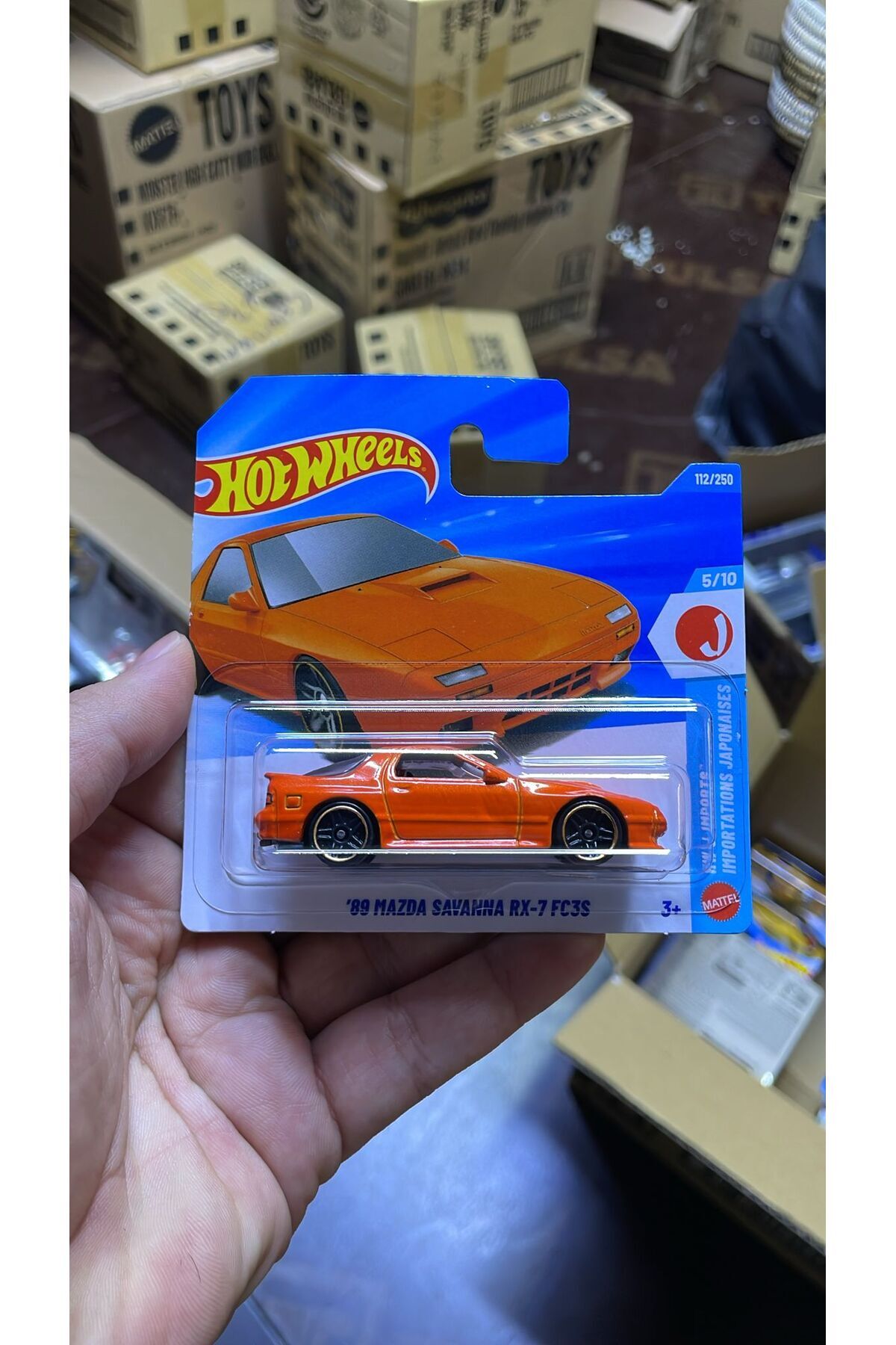 HOT WHEELS 89 Mazda Savanna RX-7 FC3S 1:64 Diecast Model Araba JDM