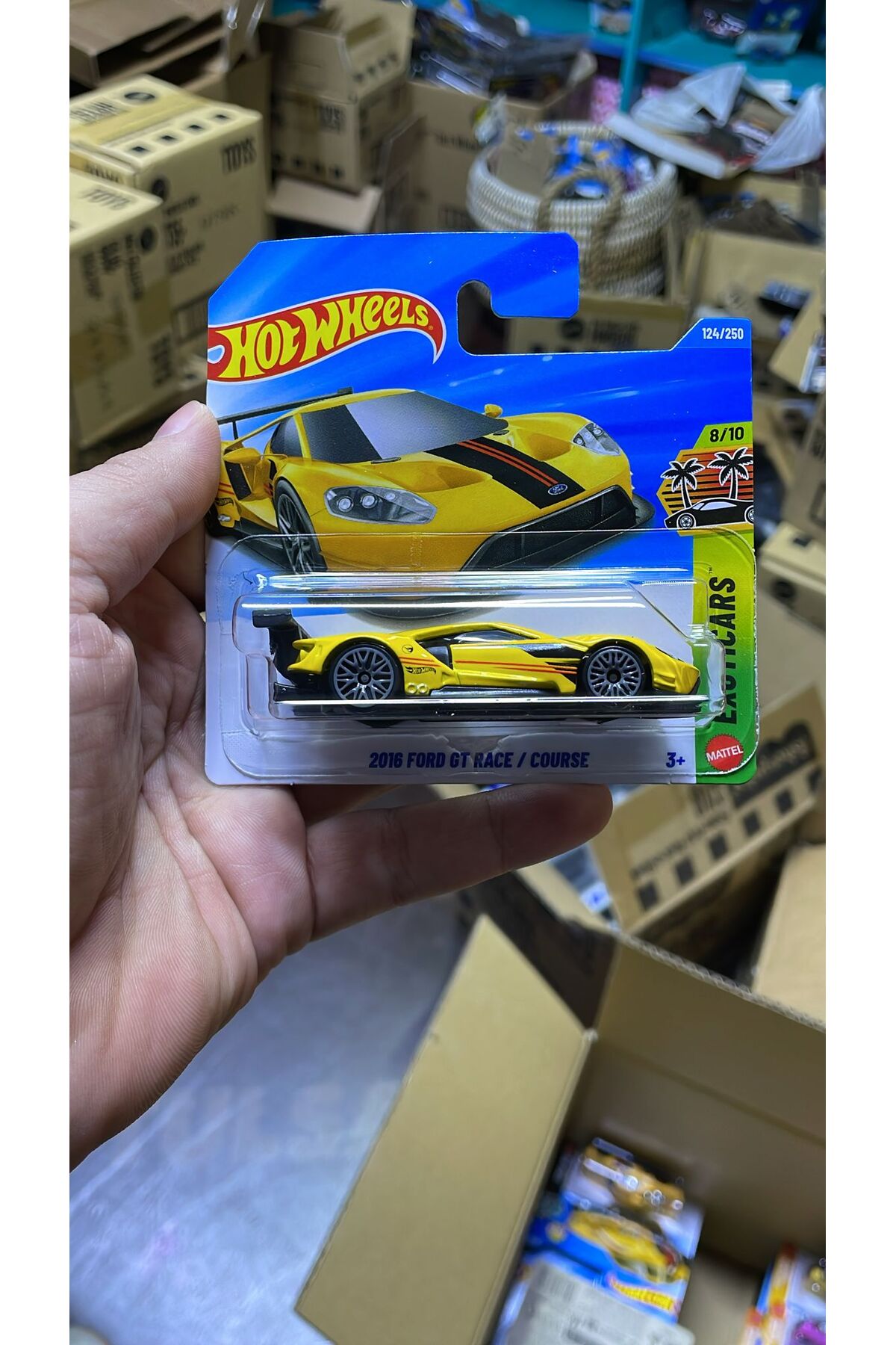 HOT WHEELS 2016 Ford GT Race Exotic Cars 1:64 Diecast Model Araba