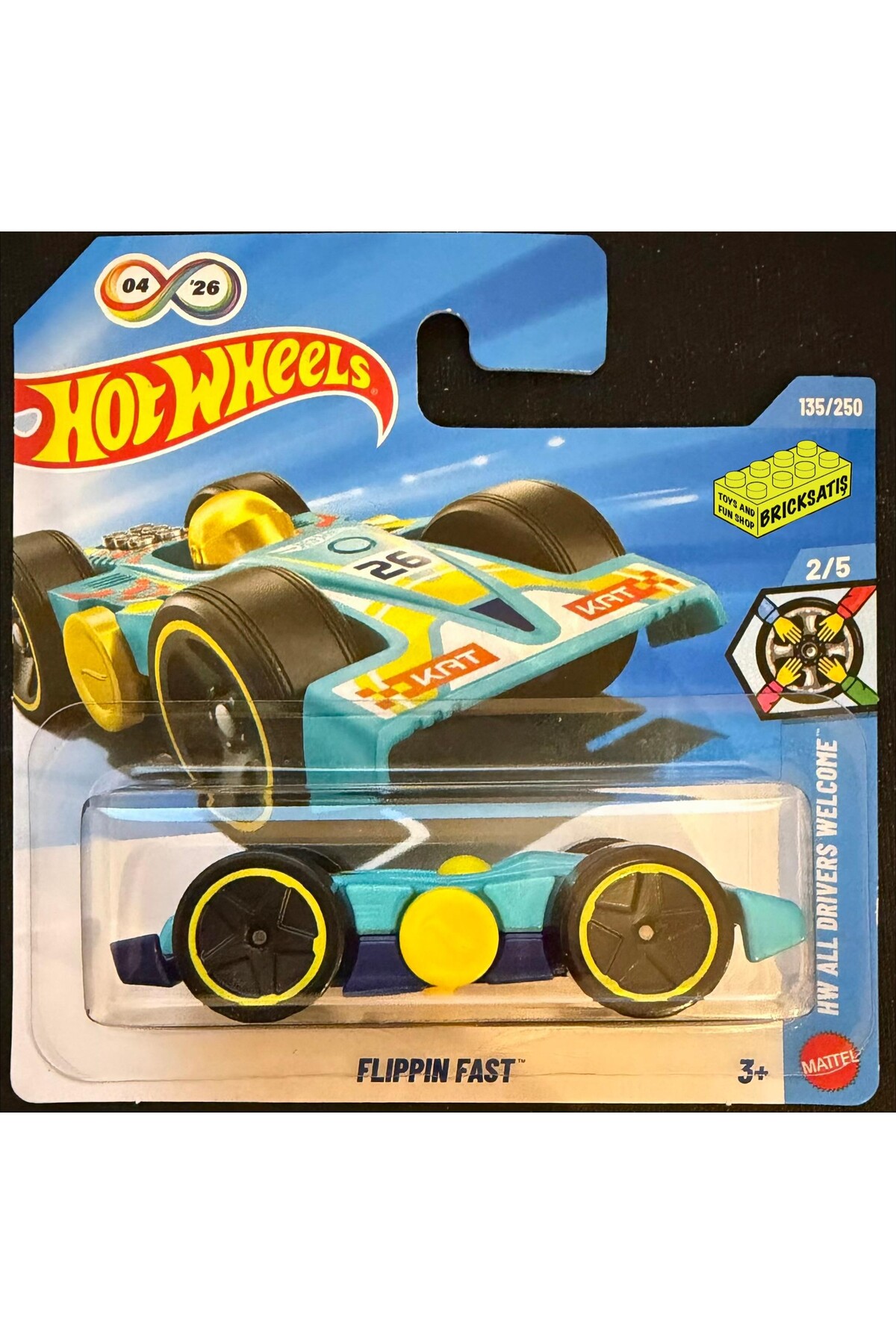 HOT WHEELS Tekli Arabalar Flippin Fast JJJ88 (All Drivers Welcome