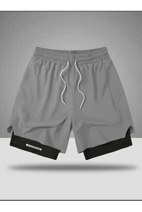 Lerix mod LERİXMOD jagır kumaş kadın erkek unisex Fitness Astarlı Taytlı Şort...