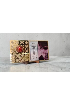 TUNA REKLAM ATATÜRK RESMİ VE VECİZE MASA ÜZERİ TABLO