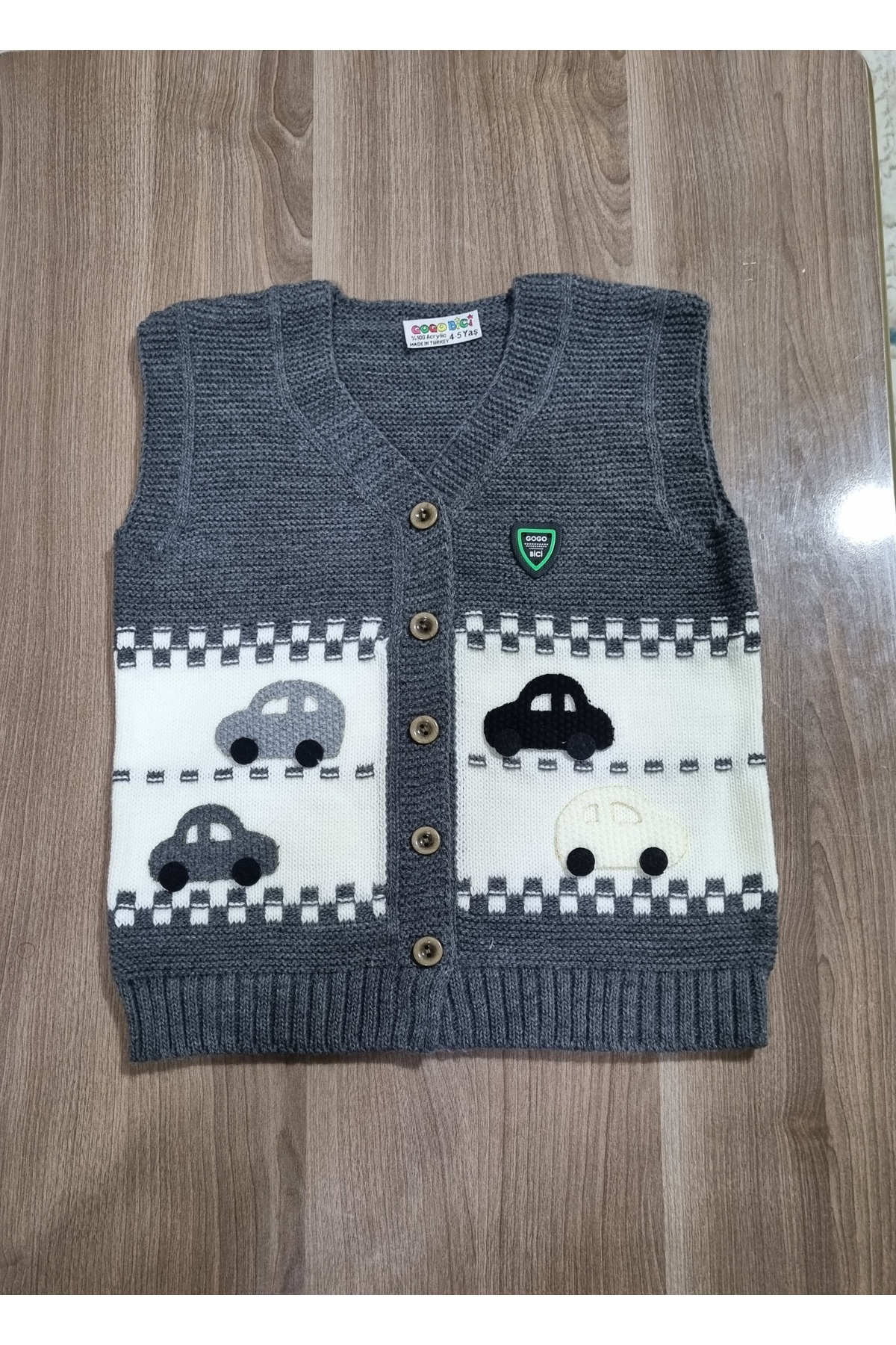 BABYLY Bebek ve çocuk triko Yeleği 1.2.3.4.5.yaş dikişsiz fotoğrafı 2 (önizleme)