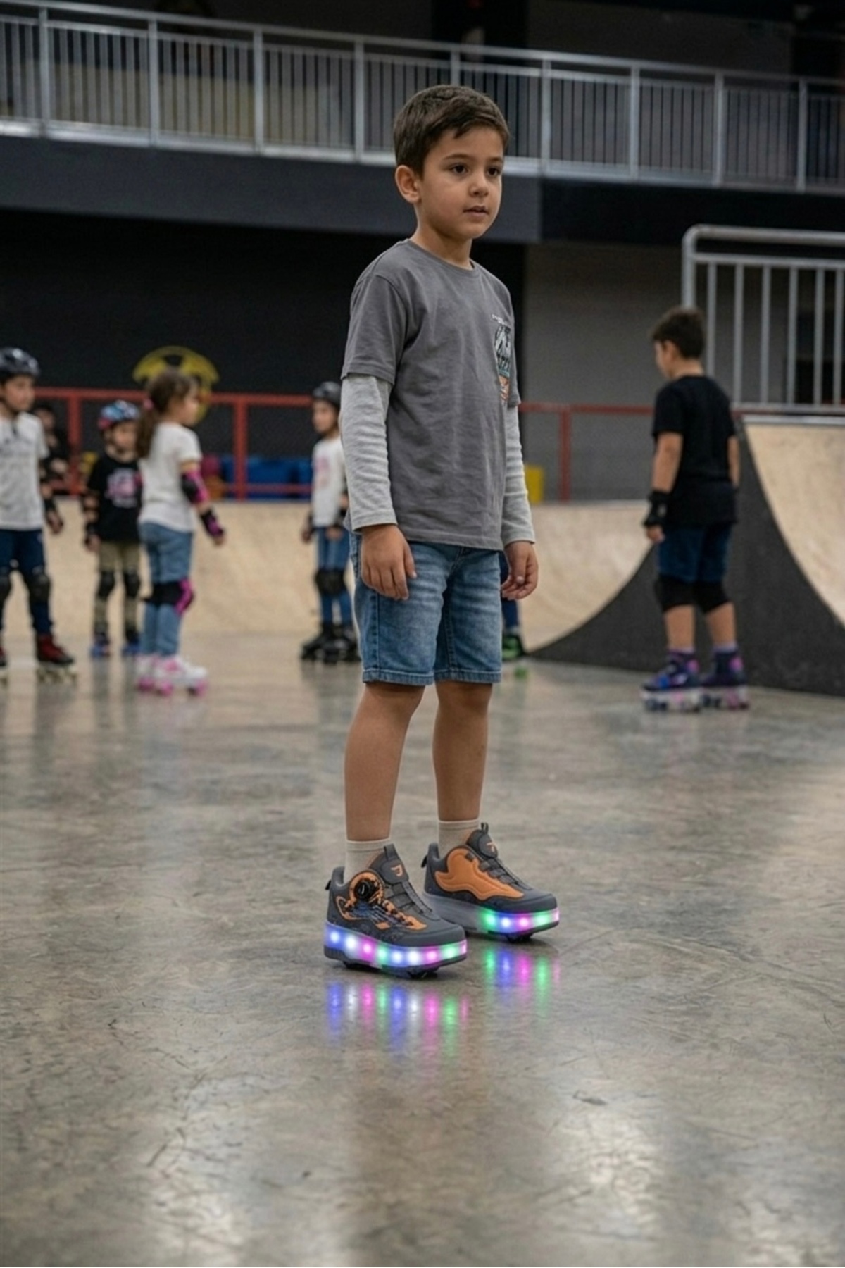 ROCKY  LED Işıklı Patenli Çocuk Ayakkabısı-Tekerlekli Sneaker - Görsel 4