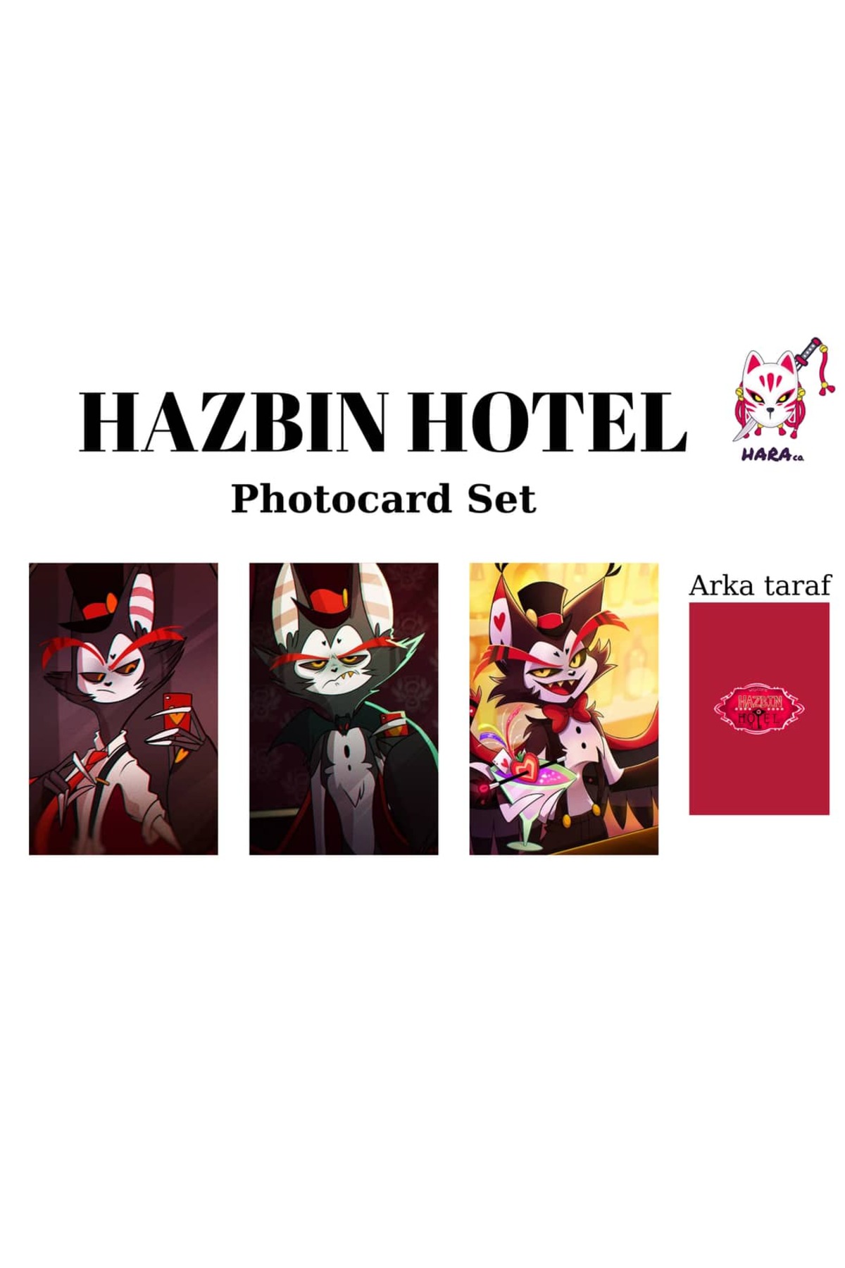 Hara Company Hazbin Hotel Husk Photocard Seti / Koleksiyon Kartı