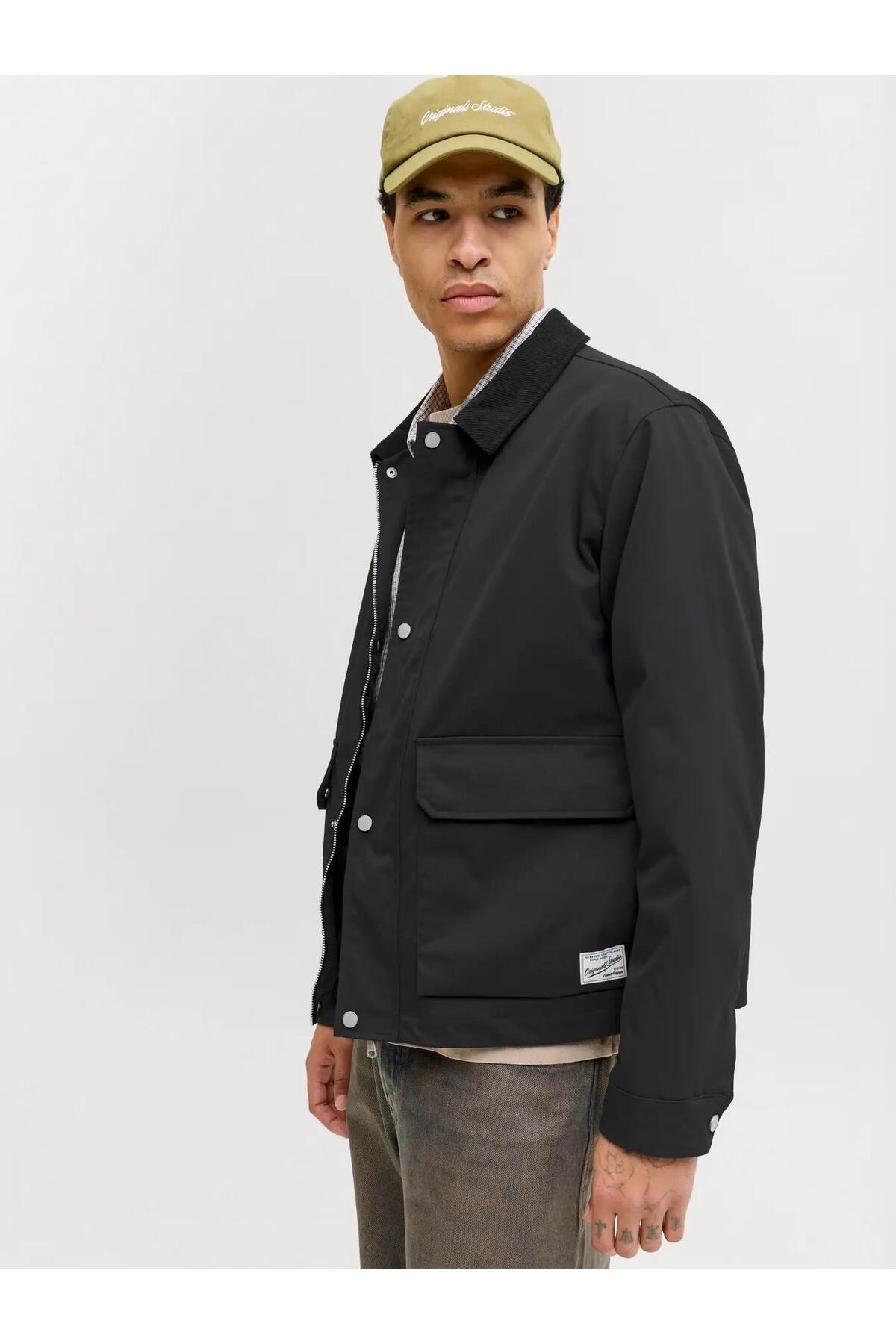 Jack & Jones Erkek Siyah Jorcatskılls Barn Jacket Sn Ceket 12291660-Black görsel 3