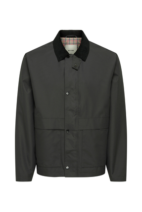 Only & Sons Antrasit Erkek Dik Yaka Normal Fit Ceket 22031626 ONSKOSMO LIFE J...