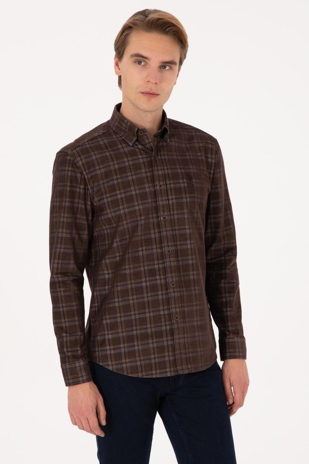 U.S. Polo Assn. U.S. Polo Assn Erkek Dokuma Gömlek 2294456 — رنگارنگ