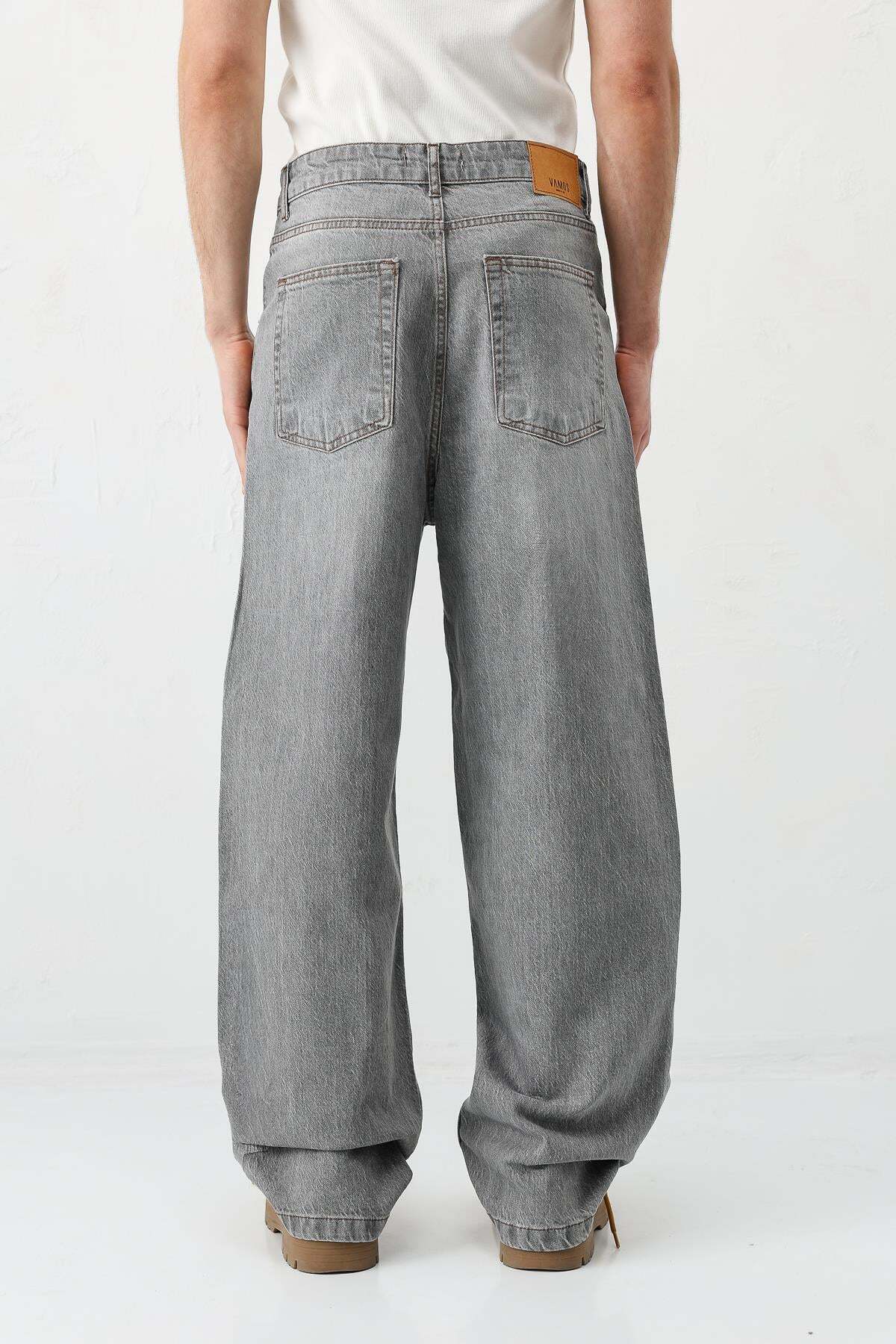VAMOSCLO SuperBaggy Fit Jean Antrasit görsel 7