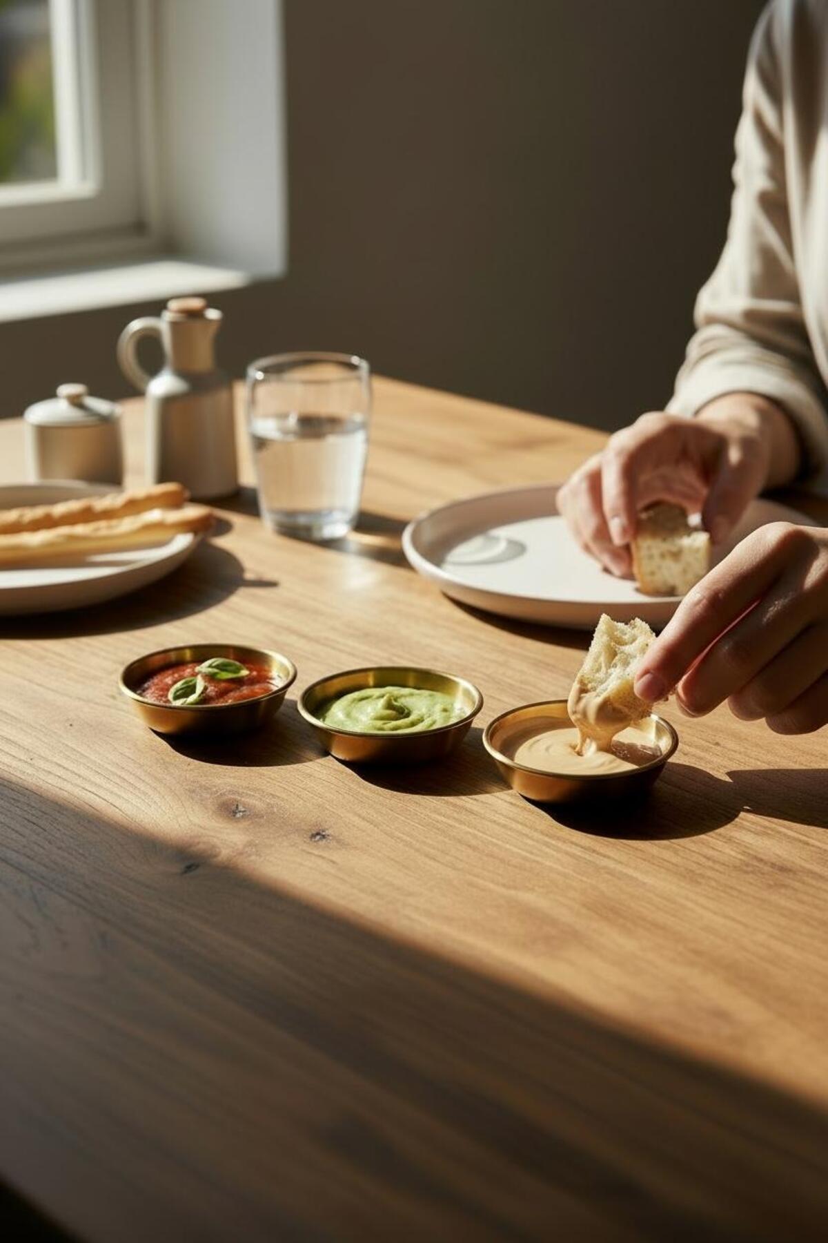 3’lü Gold Minik Kase Seti – 7 cm Dekoratif Sunum Kaseleri, Kahvaltı ve Meze Kaseleri