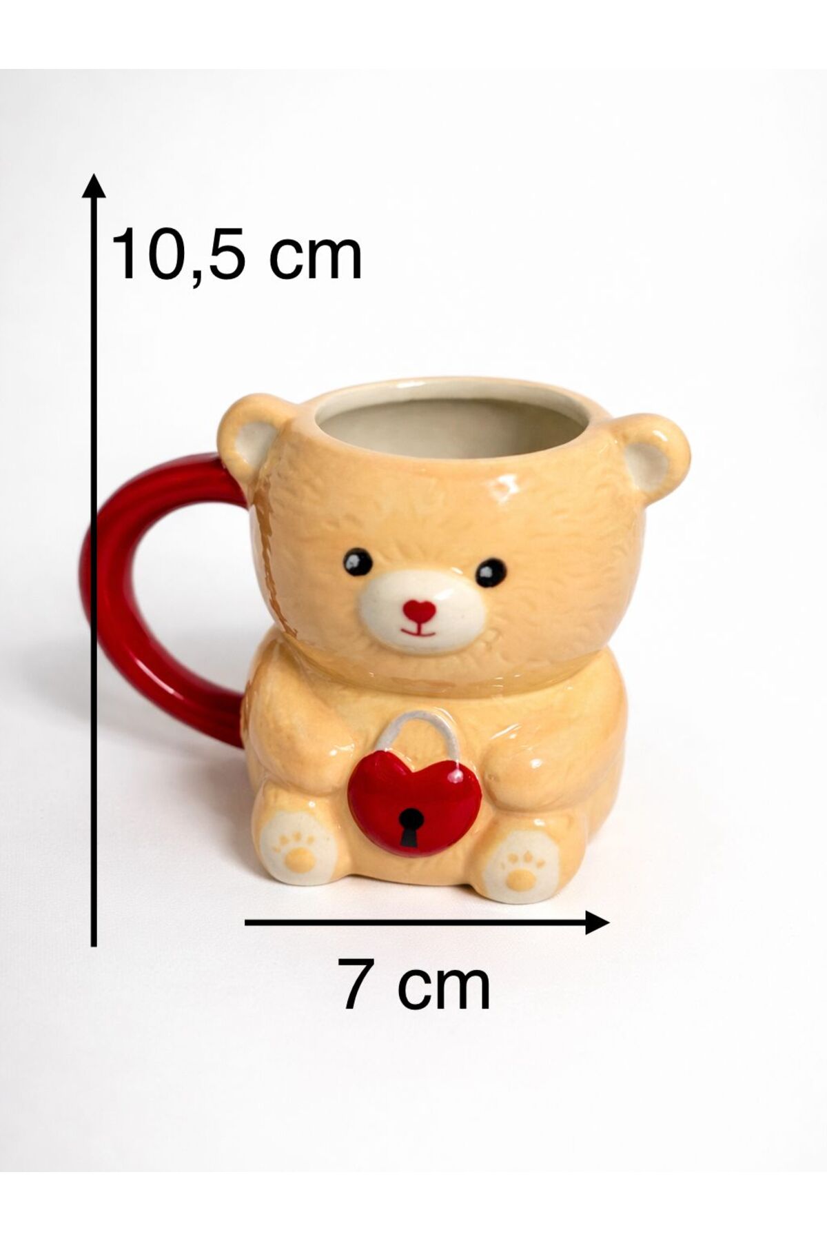 3D Hayvan Figürlü Kupa 430 ml – Porselen Büyük Boy Kahve ve Çay Kupası