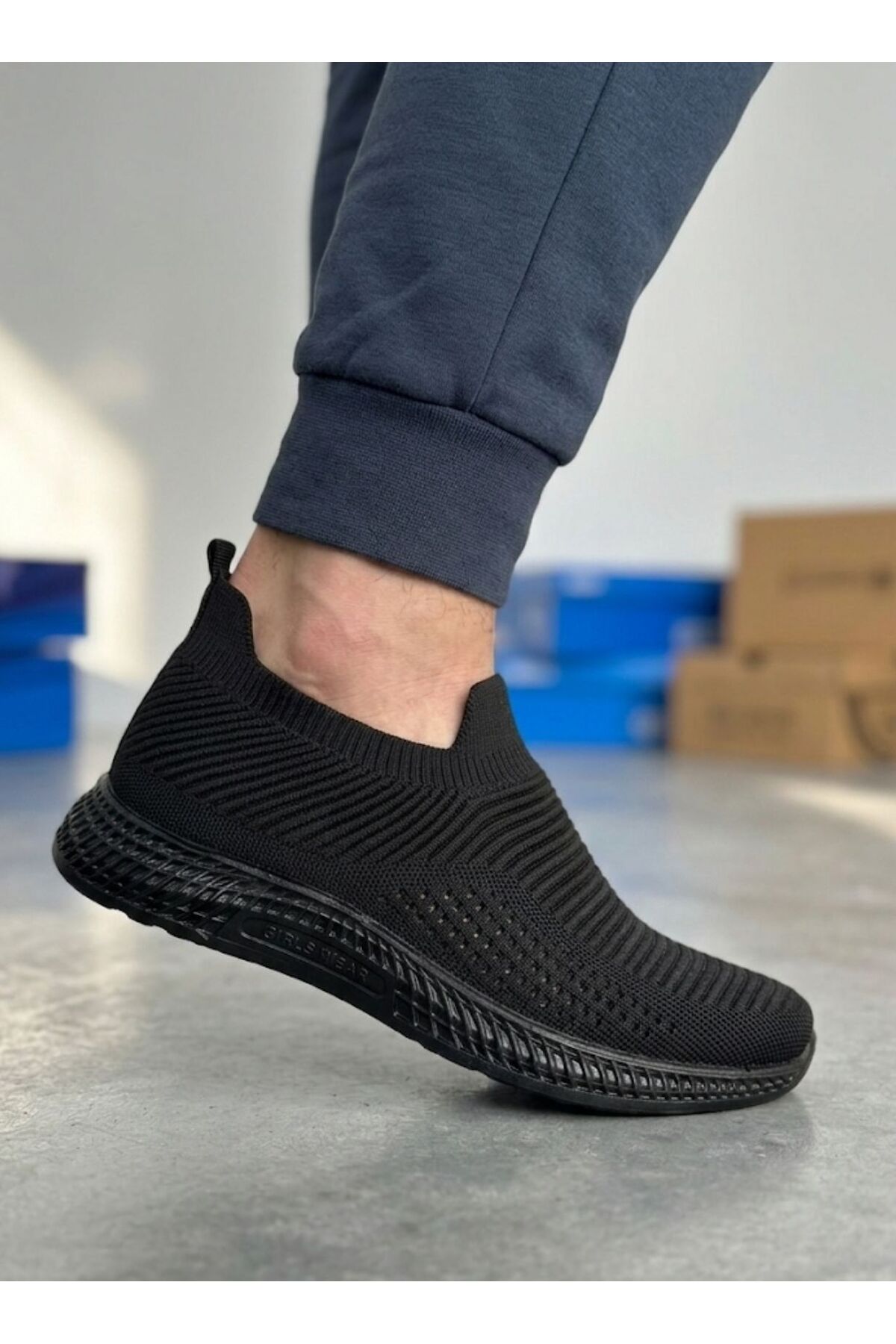 KANTEX Günlük Unisex Sneaker Otopedili Kolay Giyilebilir Hava Alabilen Hafif Taban Spor Ayakkabı Agua RCN06 görsel 3