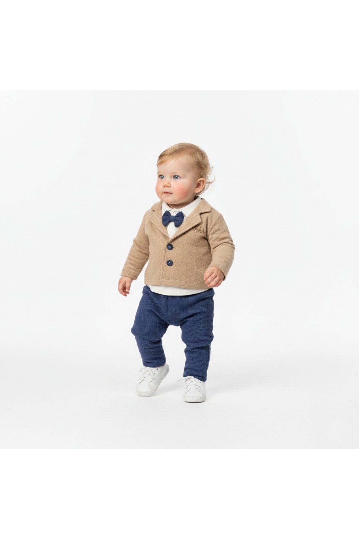 3-Piece Set with Baby Bow Tie and Jacket Eid Mevlutluk