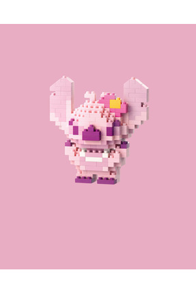 Bricks Premium Angel Pembe Nano Blok Seti Sevgiliye Özel Karakter Yapboz Deko...