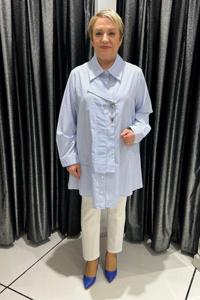 selma Büyük Beden Dekoratif Detaylı Oversize Koton Gömlek