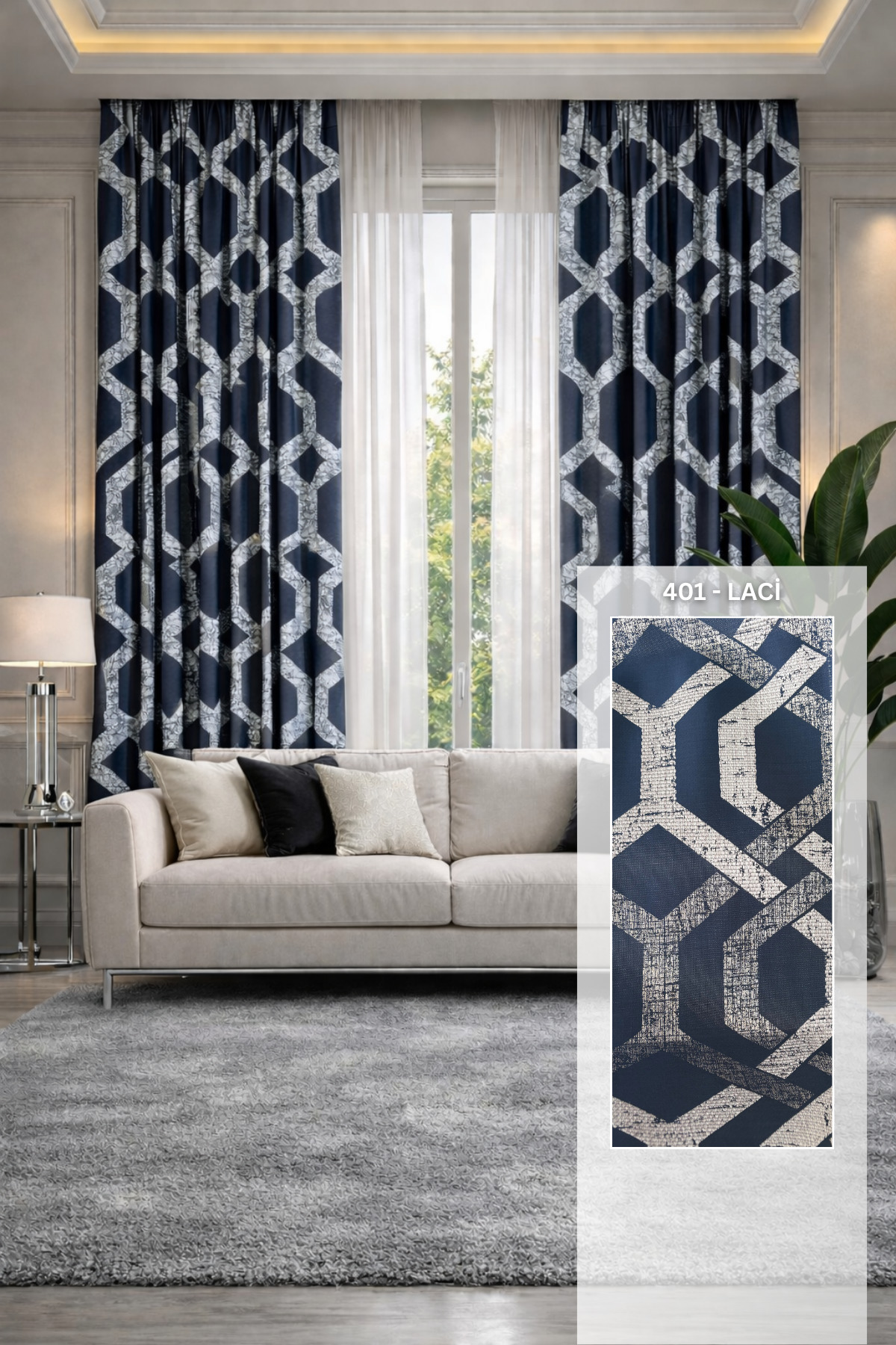 Luxury Stylish Living Room Backdrop Curtain Heavy Weight 120 Arrays Modern Decorative Backdrop Curtain