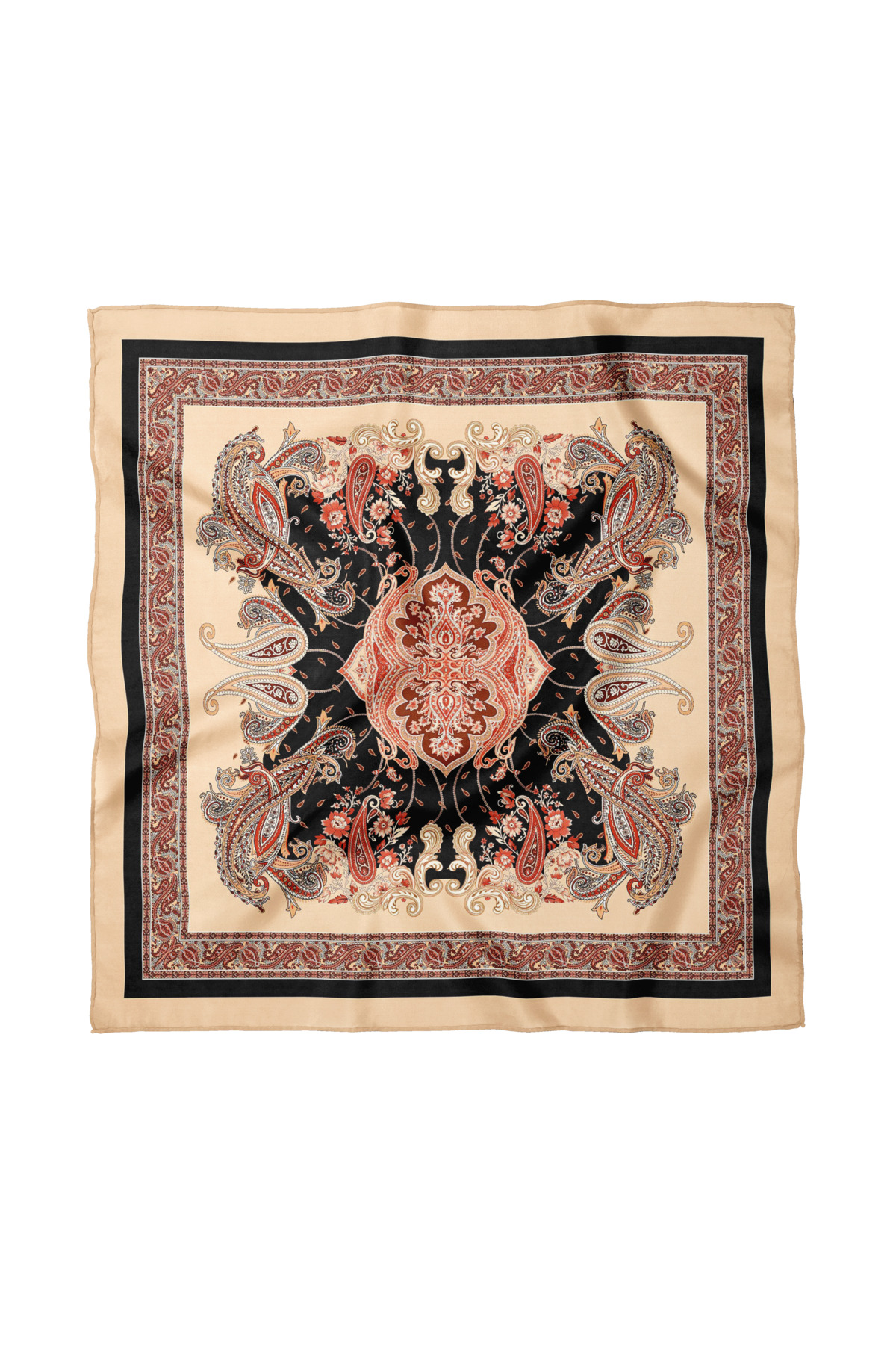 Ethnic Shawl Patterned Scarf / Bandana 70x70cm