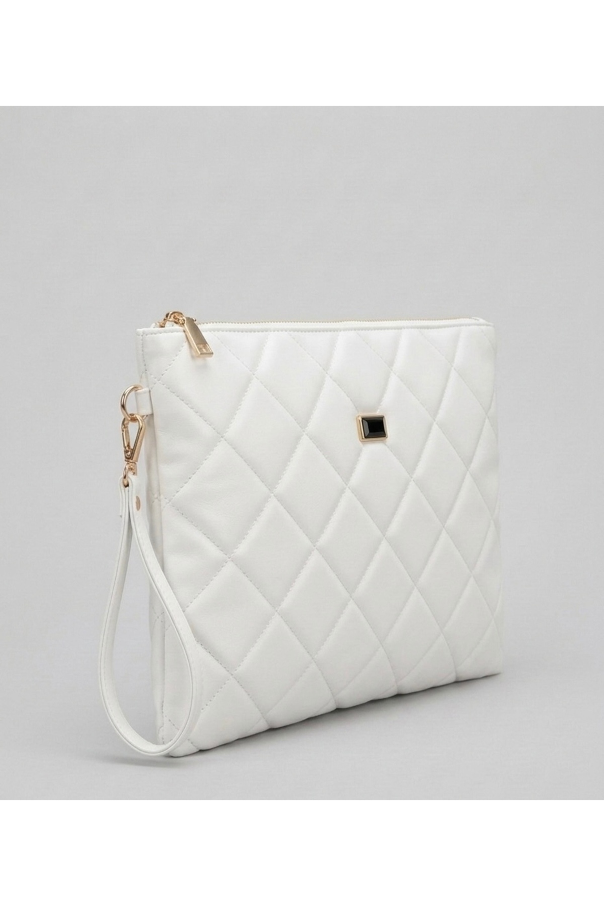 BK Bags & Accessories iPad Uyumlu Büyük Boy Kapitone Portföy Clutch El Çantası