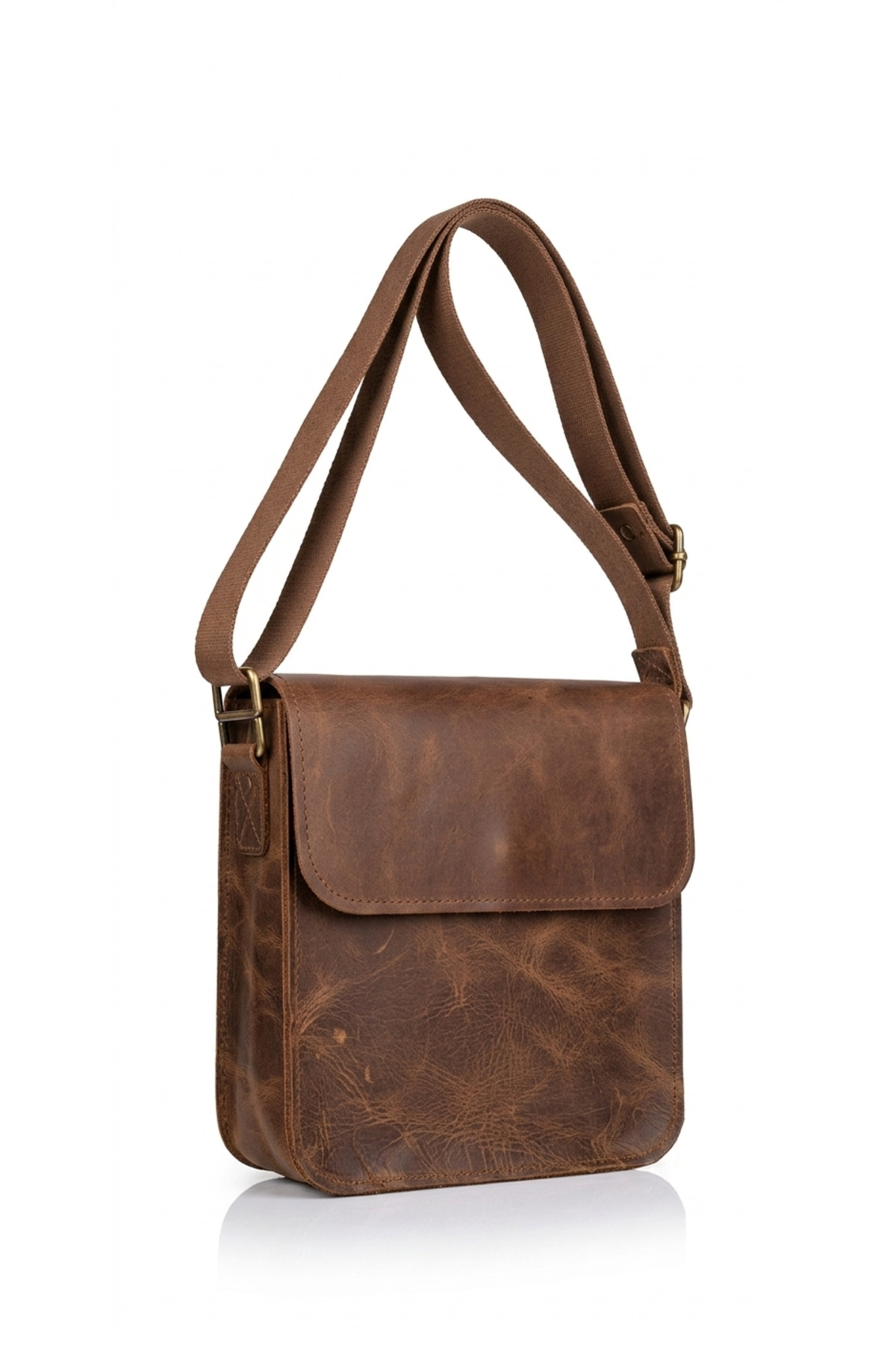 GALANDE Vintage Stil Postacı Çanta, Ayarlanabilir Askılı Omuz Çantası