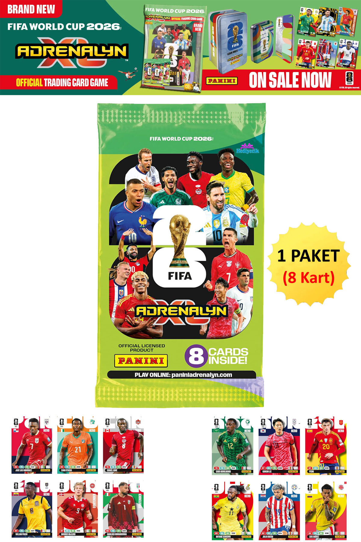 hediyecik Panini World Cup Fifa World Cup 2026 Adrenalyn XL