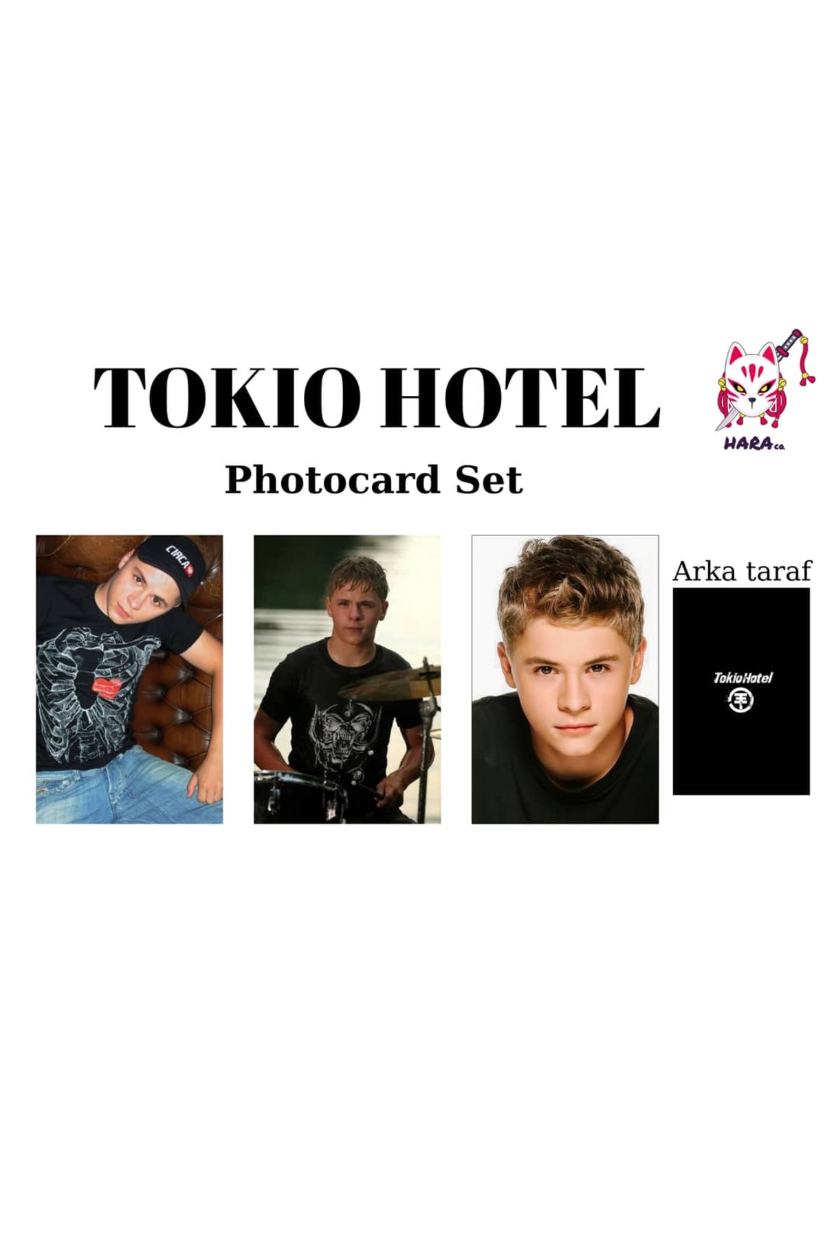 Hara Company Tokio Hotel Photocard Seti / Koleksiyon Kartı Seti v5