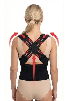 elilom Ortopedik Dik Duruş Korsesi – Kamburluk Önleyici, Omuz Sırt Bel Destek...