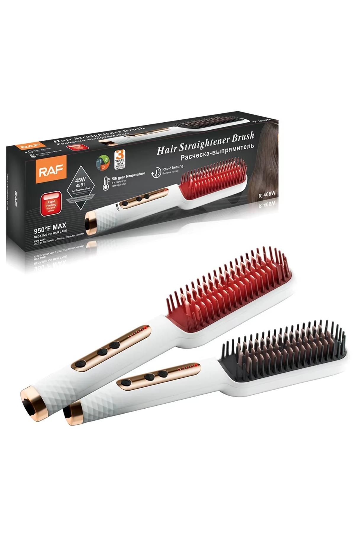 "Goodbye frizz... Enjoy silky hair in the shower using a RAF brush"