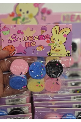 NB market Bisküvi sukuşi 6 adet 1 paket içerisinde taba squishy bisküvi