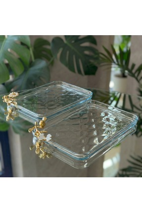 ÇNR Home Collection 2 li Paşabahçe Metal Kuş - Papapatya - Kelebek Detaylı Bo...