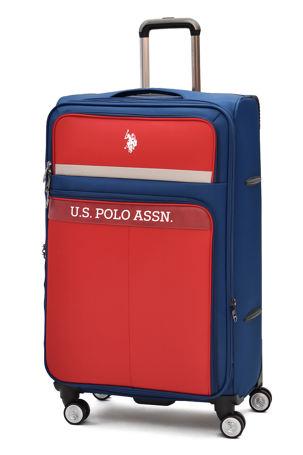 Oversized Fabric Suitcase – Ultra-Light 8-Wheel Travel Val with Large Volume Bellows