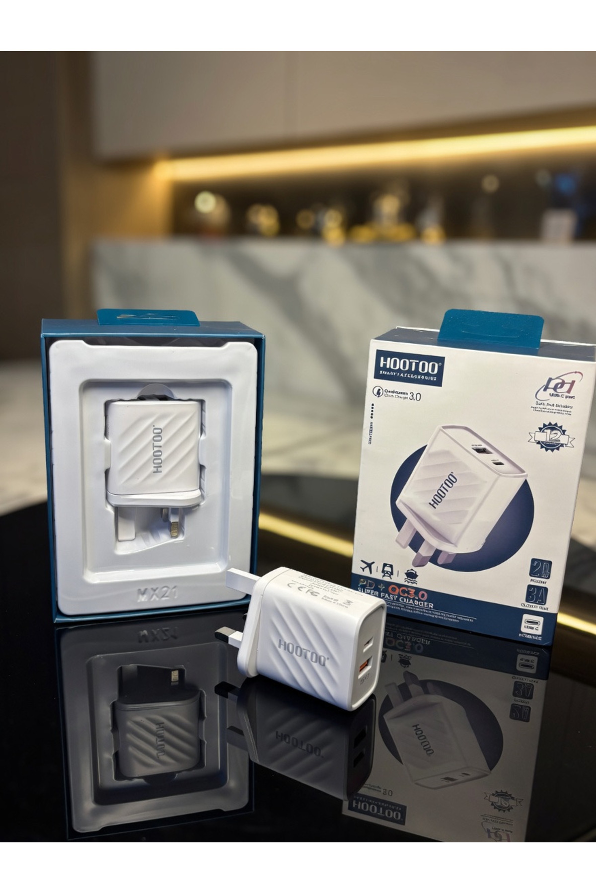 Hootoo فيش جداري 20 واط مخرجين