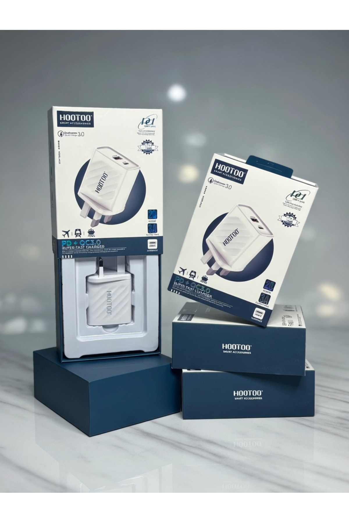 Hootoo فيش جداري 20 واط مخرجين