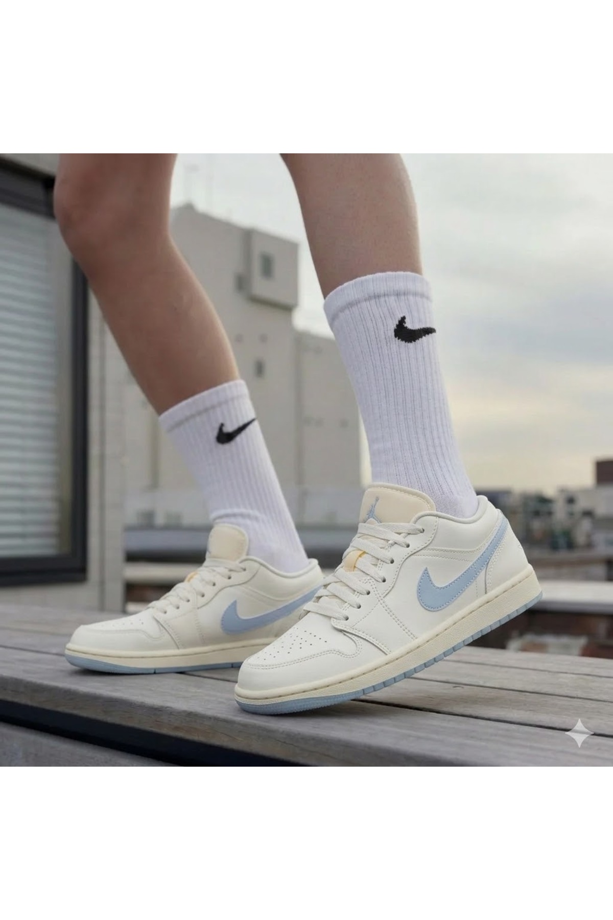 Nike Air Jordan 1 Low 'Ghost' Unisex Basketbol Ayakkabısı 07DC74
